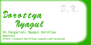 dorottya nyagul business card